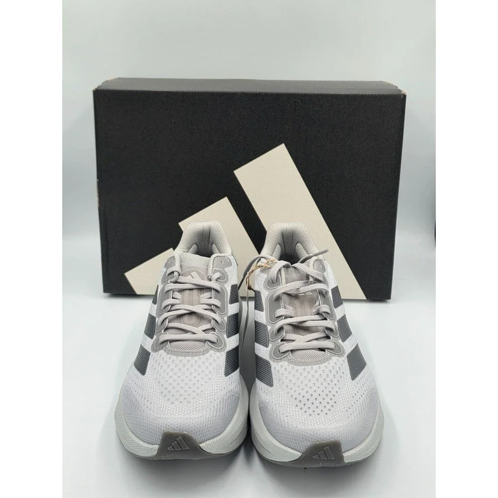 Adidas Duramo Speed 2 Men’s 10.5 Women’s 12 Running Shoes Silver Grey KJ2867 NIB